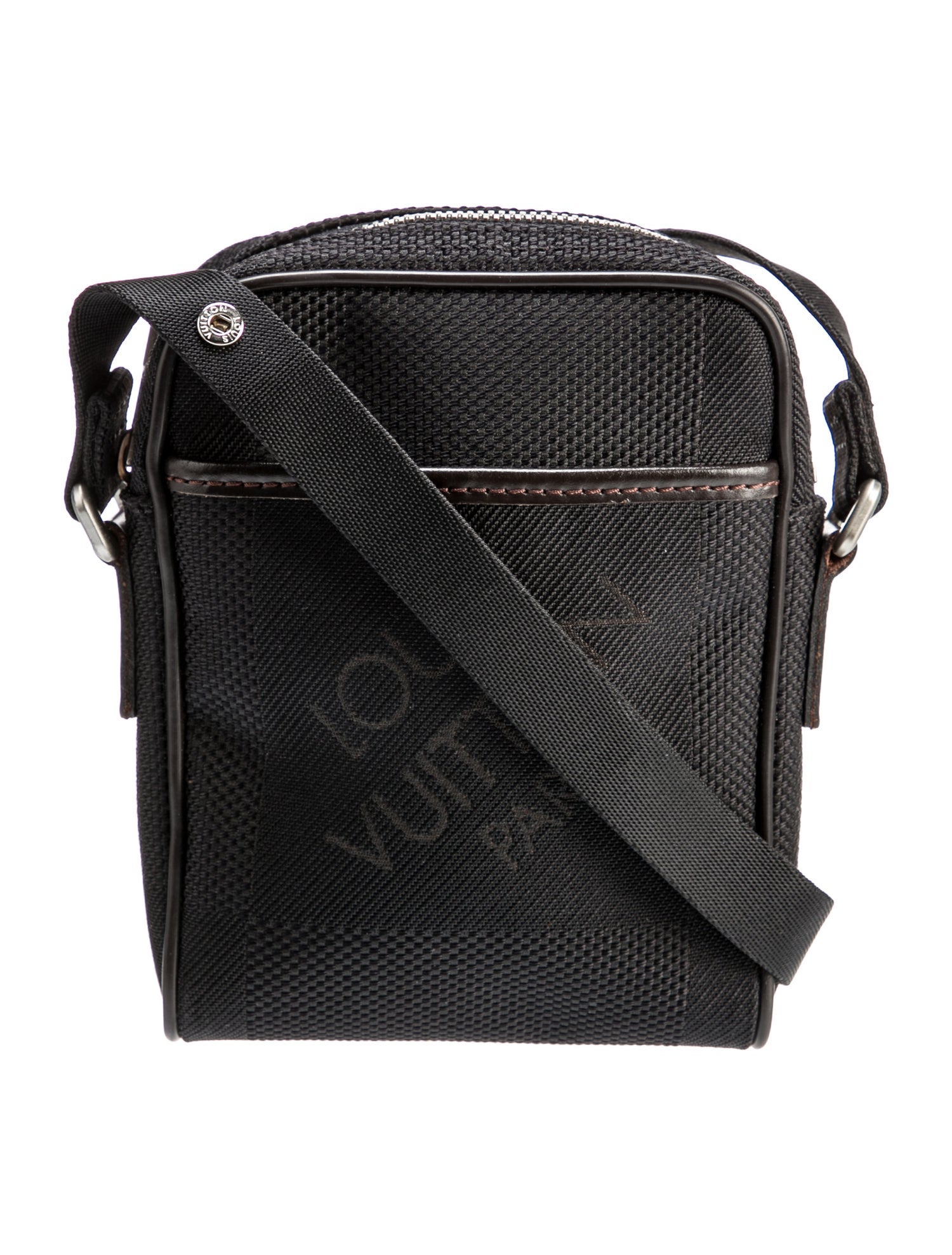 Louis Vuitton Damier Geant Citadin Messenger Bag - Black