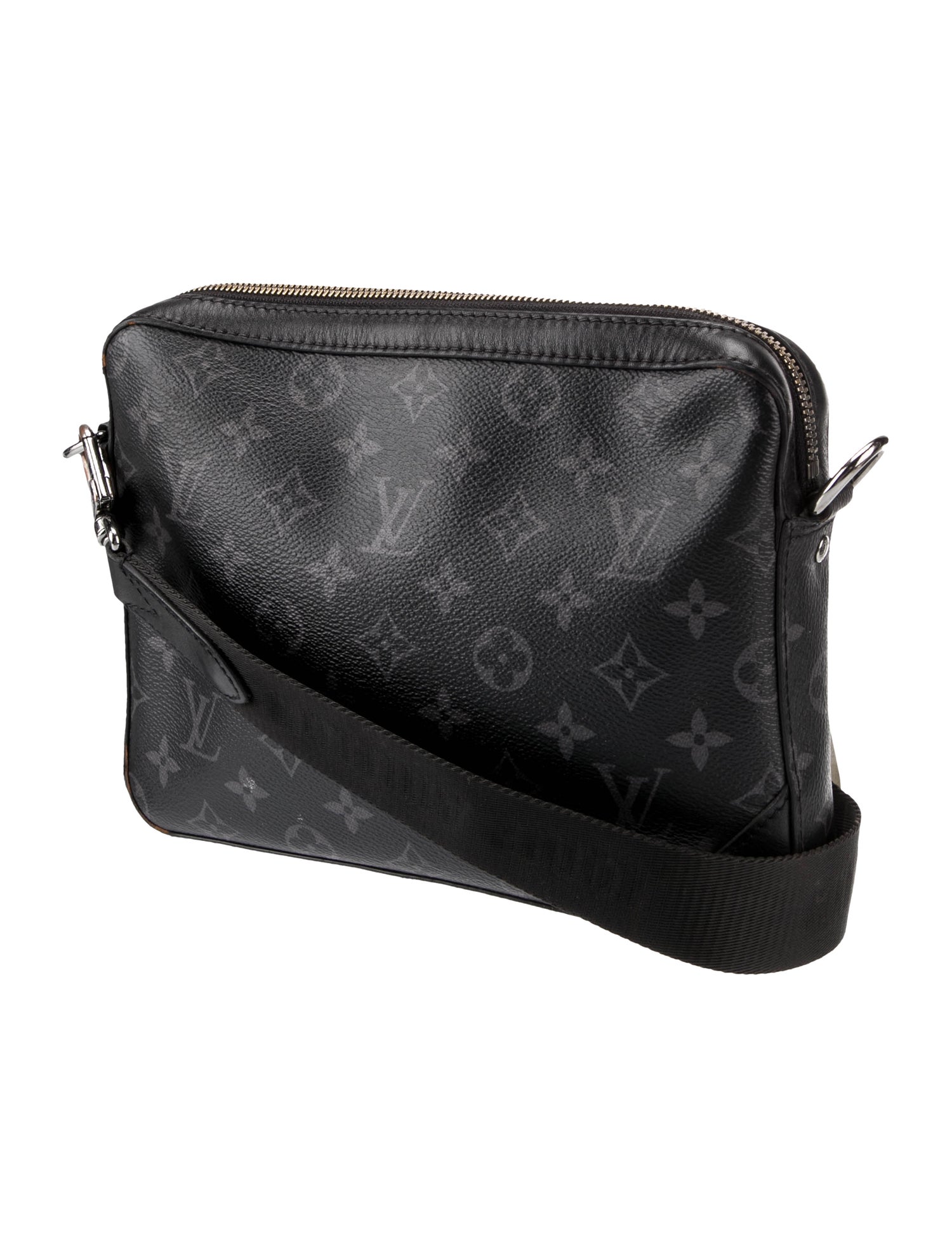Louis Vuitton Monogram Reverse Eclipse Trio Messenger Bag Black