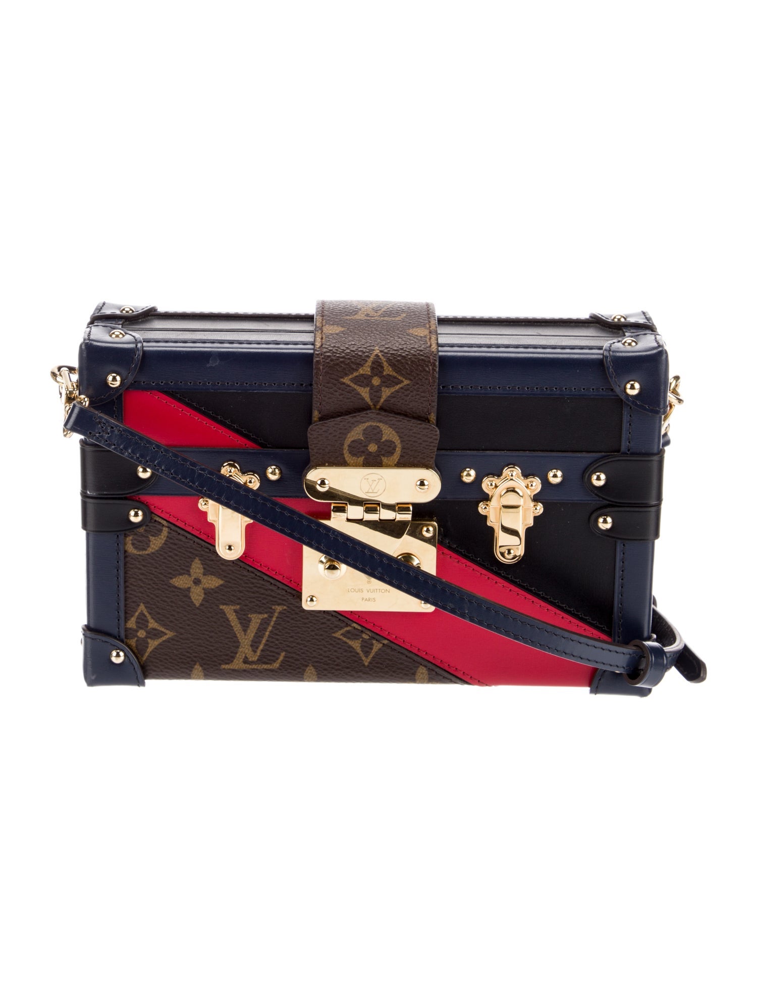 Louis Vuitton Petit Malle Epi Crossbody Bag Black Crossbody Bags