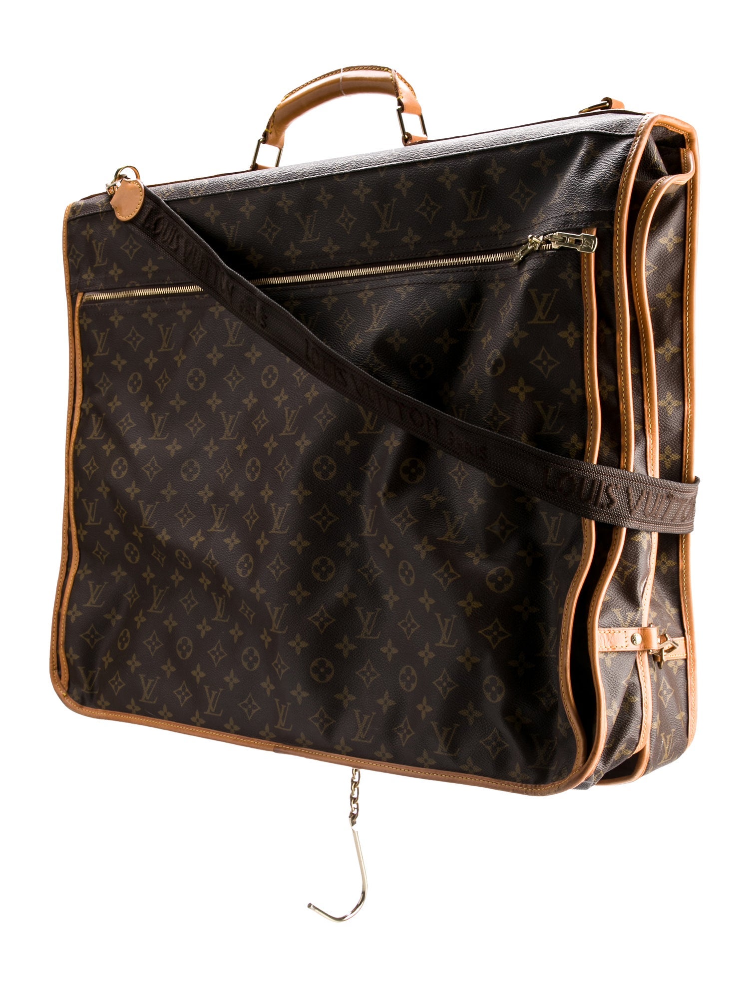 Louis Vuitton Vintage Monogram Garment Carrier Bag Brown Luggage and