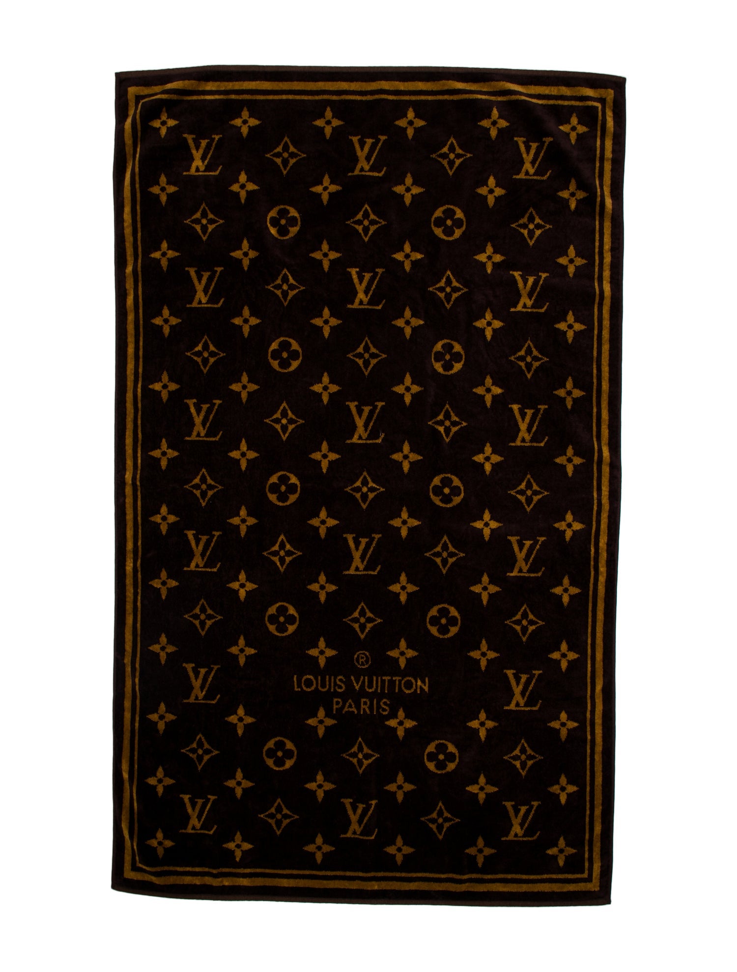 Louis Vuitton Monogram Classic Beach Towel Brown Bath, Bedding & Bath