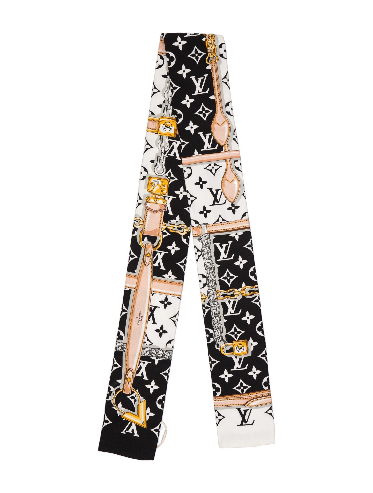Louis Vuitton Silk 2018 Scarf White Scarves and Shawls, Accessories