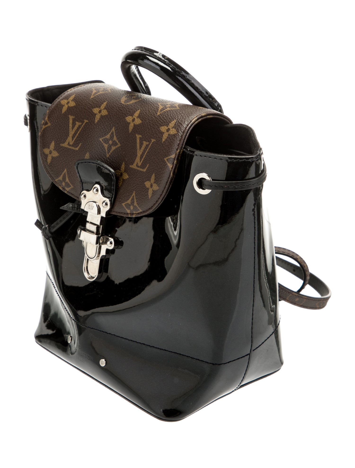 Louis Vuitton Monogram Vernis Hot Springs Black Backpacks, Handbags