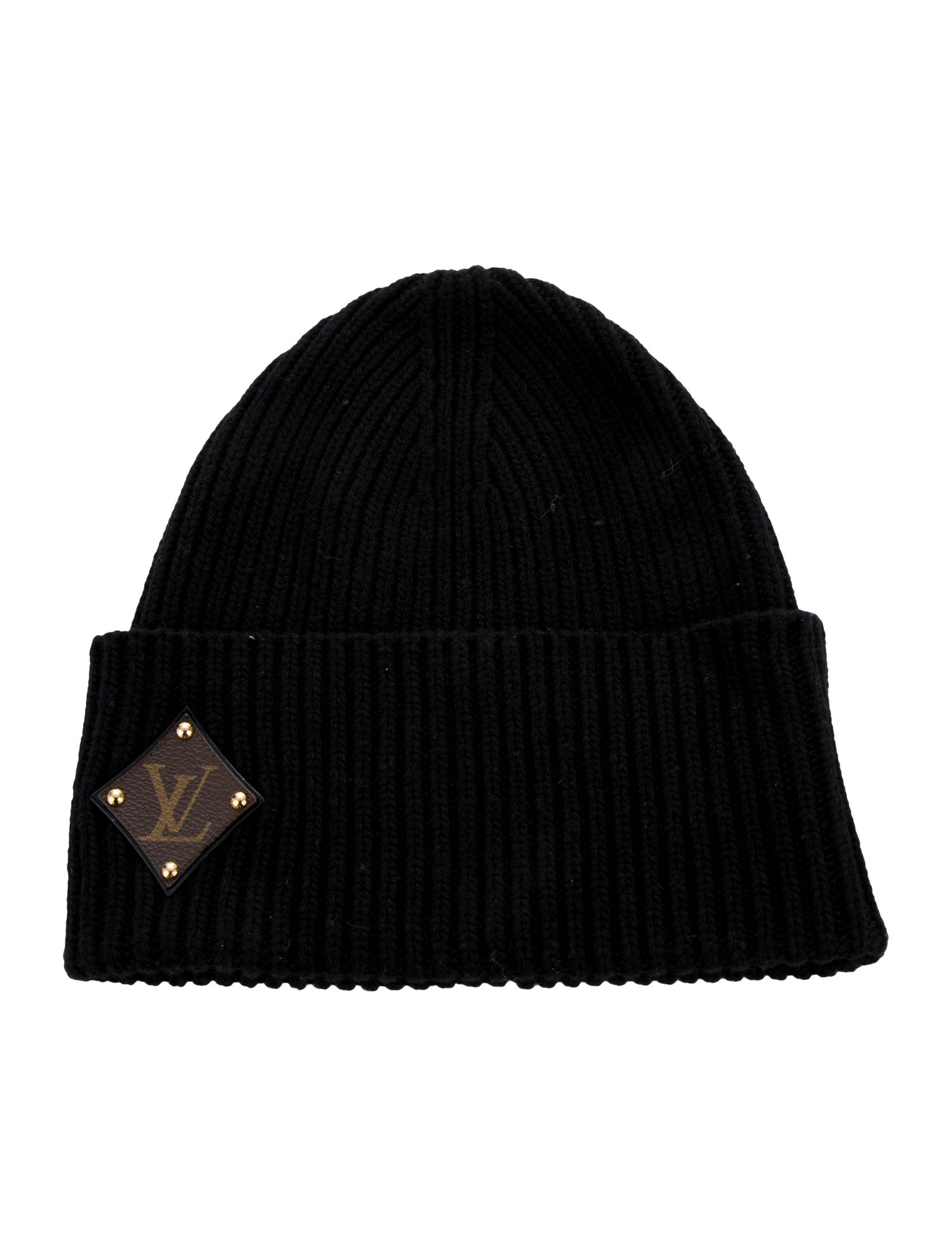 Louis Vuitton Black Wool LV Beanie