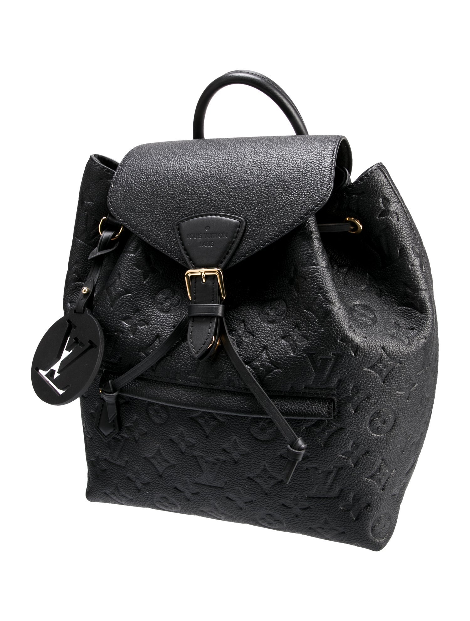 Louis Vuitton Montsouris Empreinte Backpack Black Backpacks, Handbags