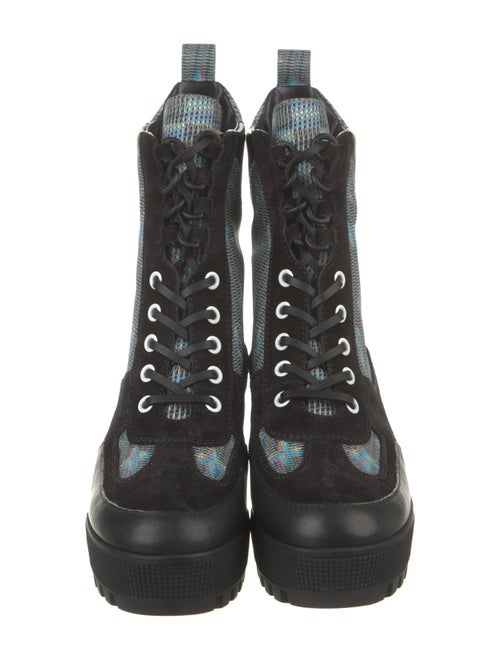 Louis Vuitton 2019 Monogram Pop Laureate Combat Boots