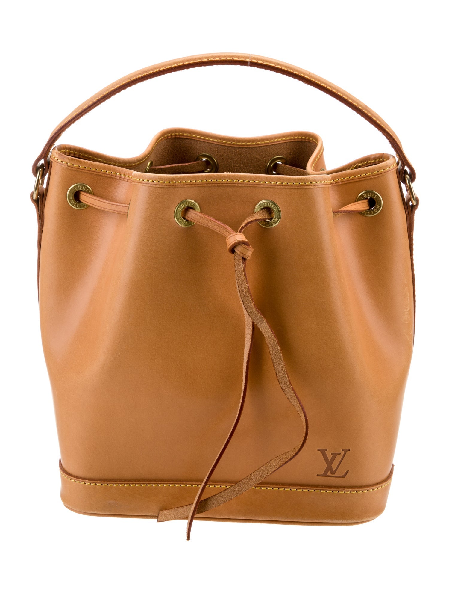 Louis Vuitton Vachetta Petit Noé Brown Bucket Bags, Handbags
