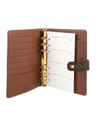 Louis Vuitton Monogram Medium Ring Agenda Cover
