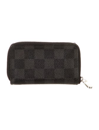 Louis Vuitton 2011 Damier Graphite Pattern Zippy Coin Purse