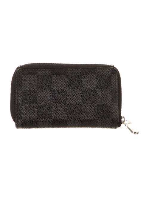 Louis Vuitton 2011 Damier Graphite Pattern Zippy Coin Purse
