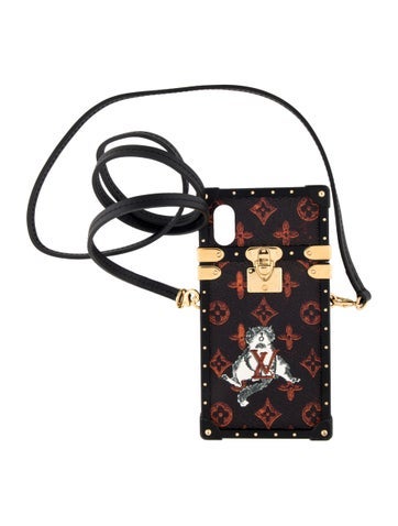 Louis Vuitton Phone Cases LV Monogram Catgram Eye Trunk iPhone X Case