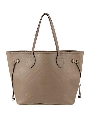 Louis Vuitton Totes Monogram Giant Empreinte Neverfull MM w/ Pouch