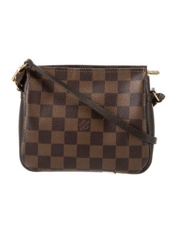 Louis Vuitton Handle Bags Damier Ebene Trousse Makeup Pochette