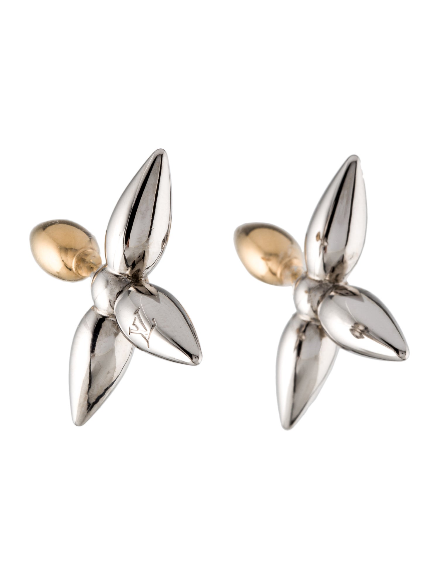 Louis Vuitton Louisette Earrings Brass Drop, Earrings LOU876195 The RealReal