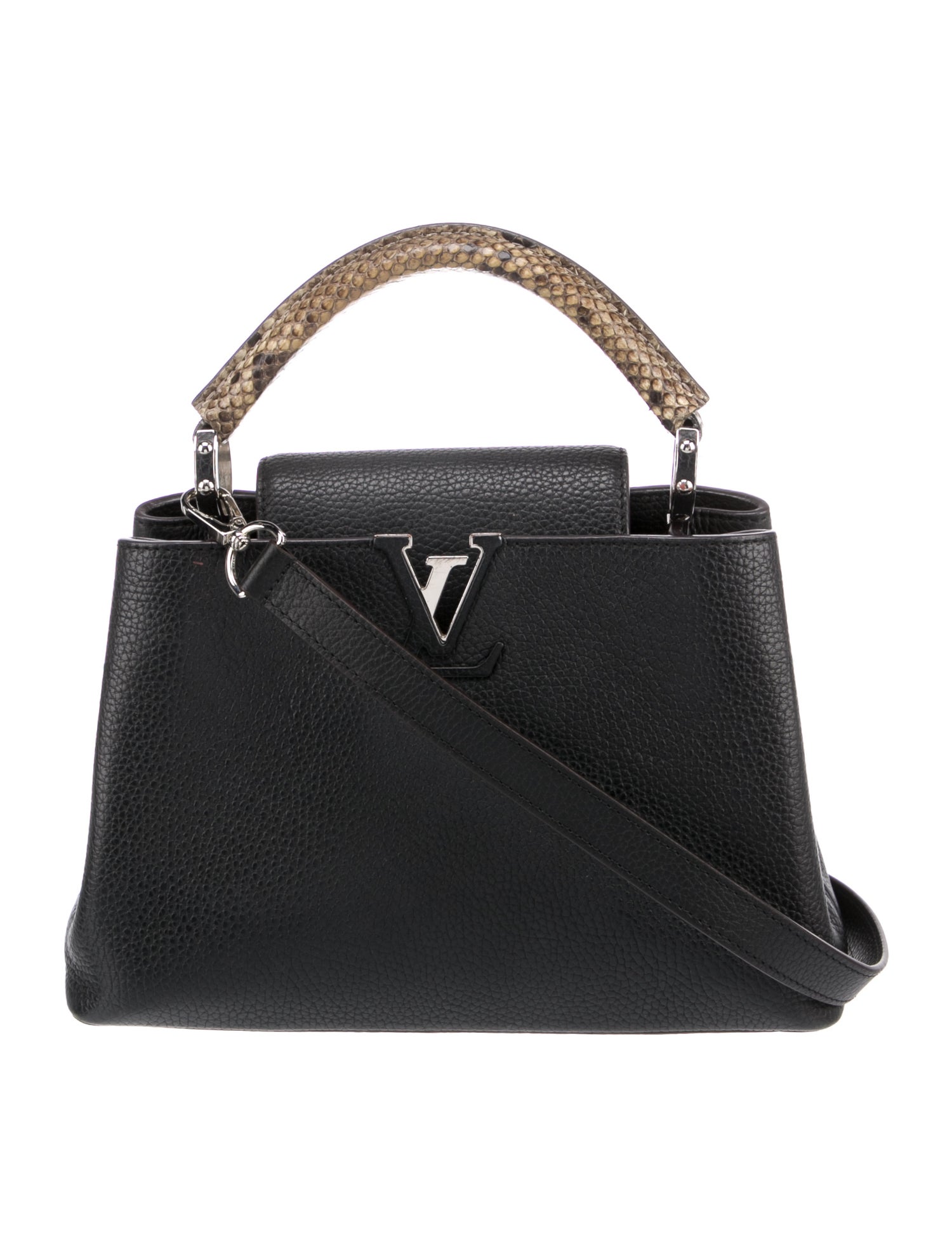 Louis Vuitton Python Trim Taurillon Capucines BB