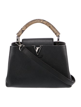 Louis Vuitton Python Trim Taurillon Capucines BB