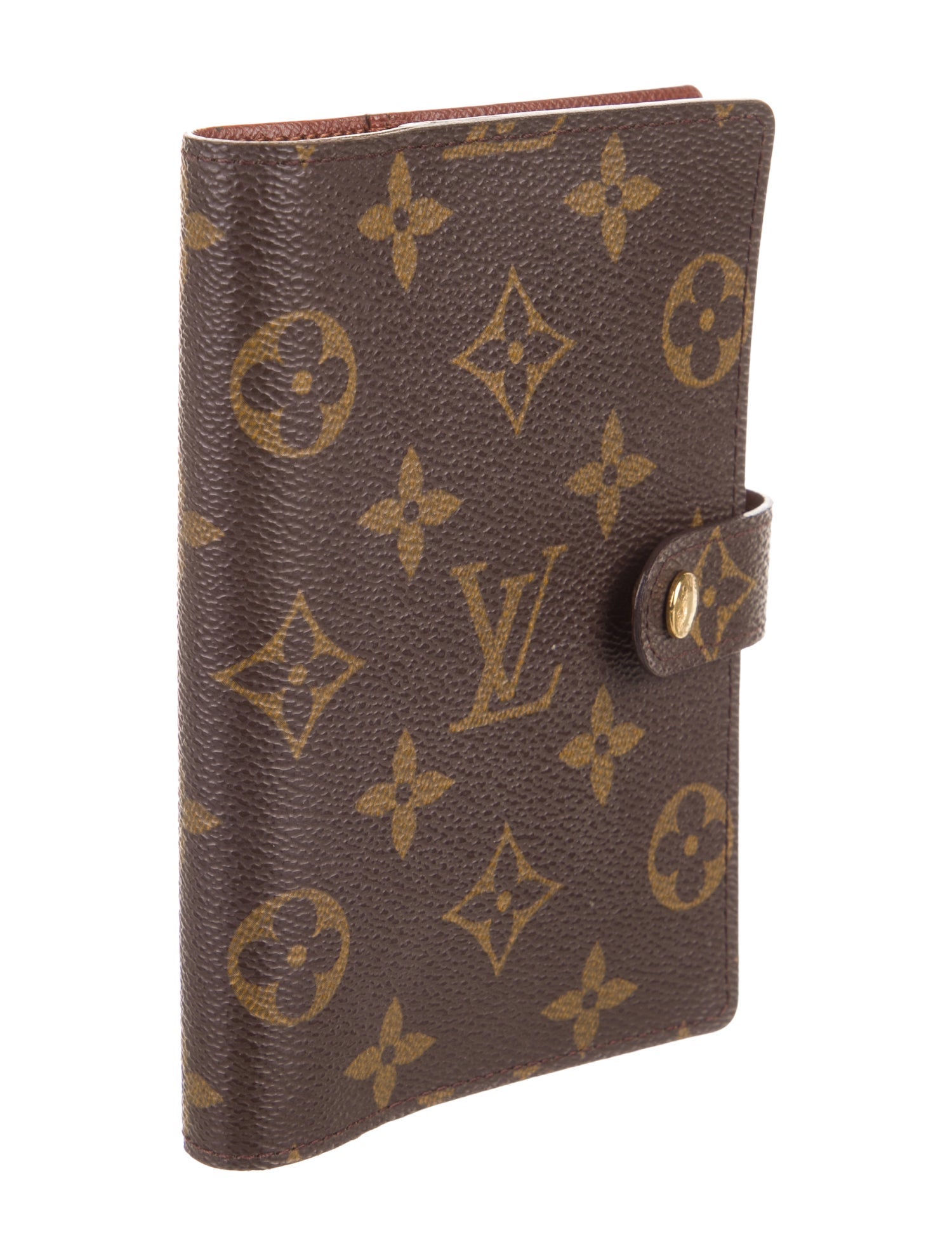 Louis Vuitton Monogram Small Ring Agenda Brown Books, Stationery