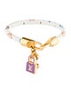 Louis Vuitton x Takashi Murakami Coated Canvas & Enamel 'Luck It' Charm Bracelet