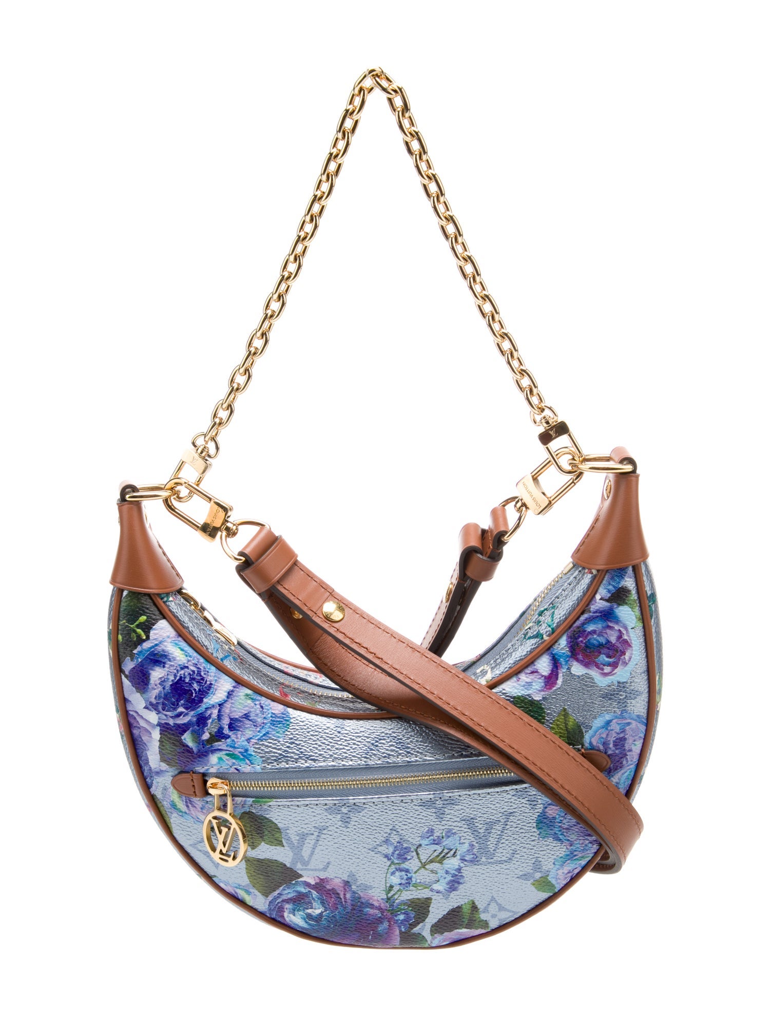 wild 新品・未使用Louis Vuitton M70258 Louis Vuitton 2022 Metallic Monogram Garden Loop - Blue