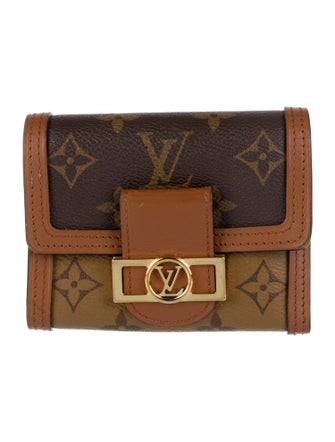 Louis Vuitton LV Monogram Coated Canvas Dauphine Compact Wallet