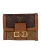 Louis Vuitton LV Monogram Coated Canvas Dauphine Compact Wallet
