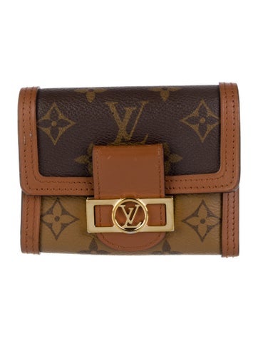 Louis Vuitton Wallets LV Monogram Coated Canvas Dauphine Compact Wallet