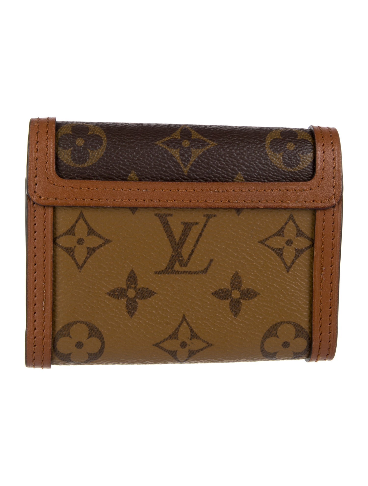Louis Vuitton LV Monogram Coated Canvas Dauphine Compact Wallet