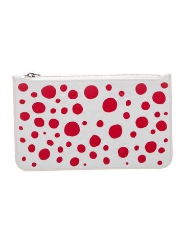 Louis Vuitton Clutches x Yayoi Kusama 2023 Monogram Giant Empreinte Neverfull Pouch