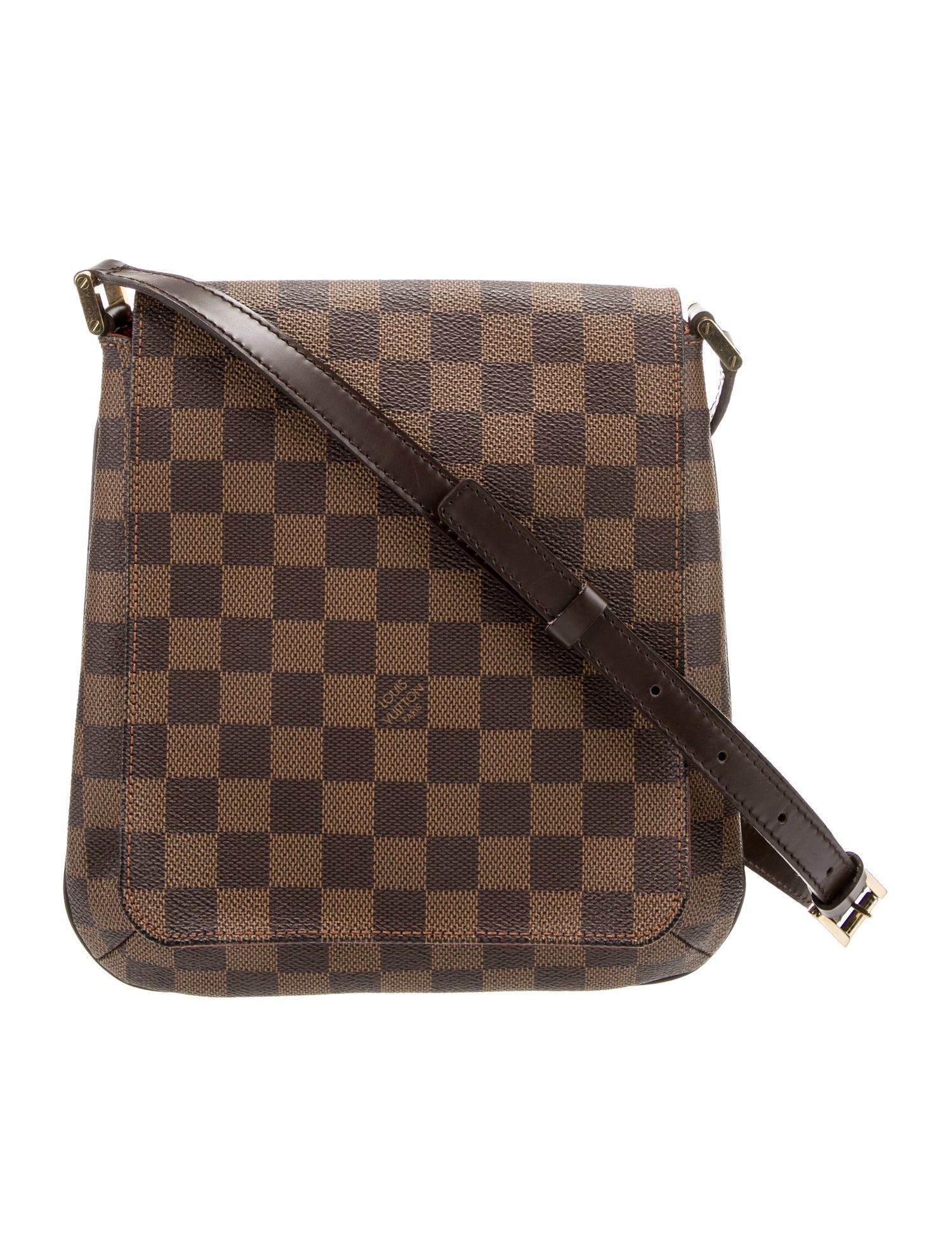 【希少】LOUIS VUITTON Damier Ebene Pochette Melville Vintage Louis Vuitton Damier Ebene Pochette Melville Vintage - Brown