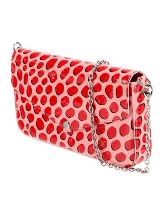 Louis Vuitton Monogram Vernis Jungle Dots Pochette Felicie w/ Pouch