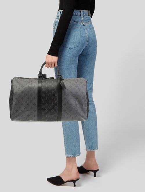 Louis Vuitton Monogram Eclipse Keepall Bandouliere 50