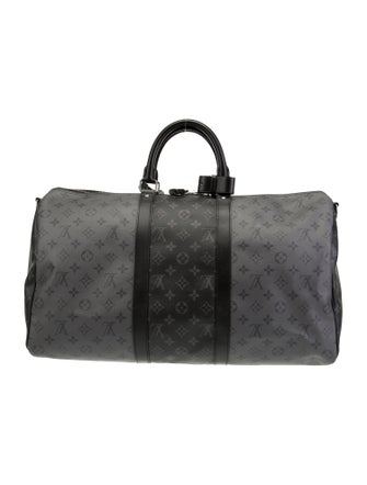Louis Vuitton Monogram Eclipse Keepall Bandouliere 50