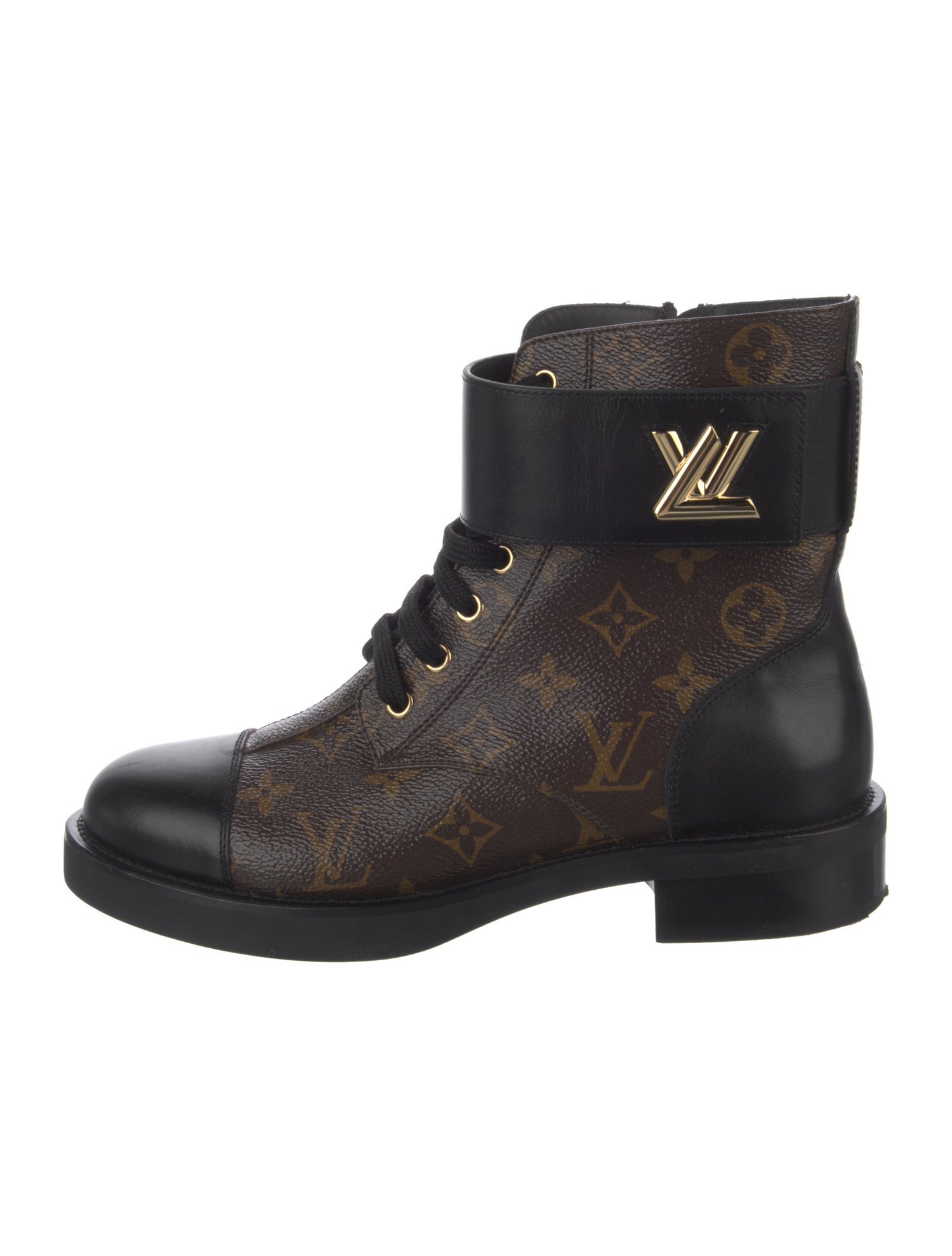 Louis Vuitton Printed Combat Boots