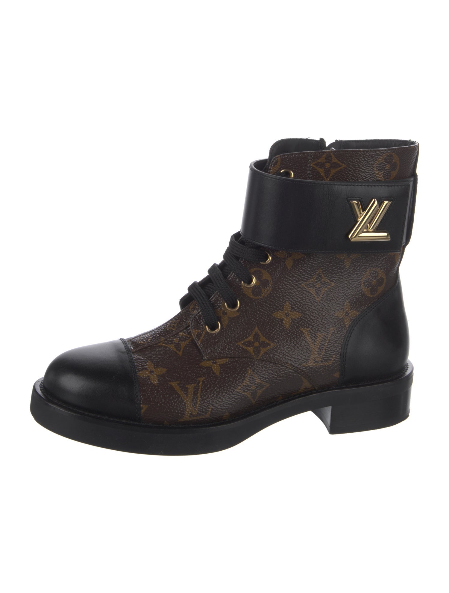 Louis Vuitton Printed Combat Boots