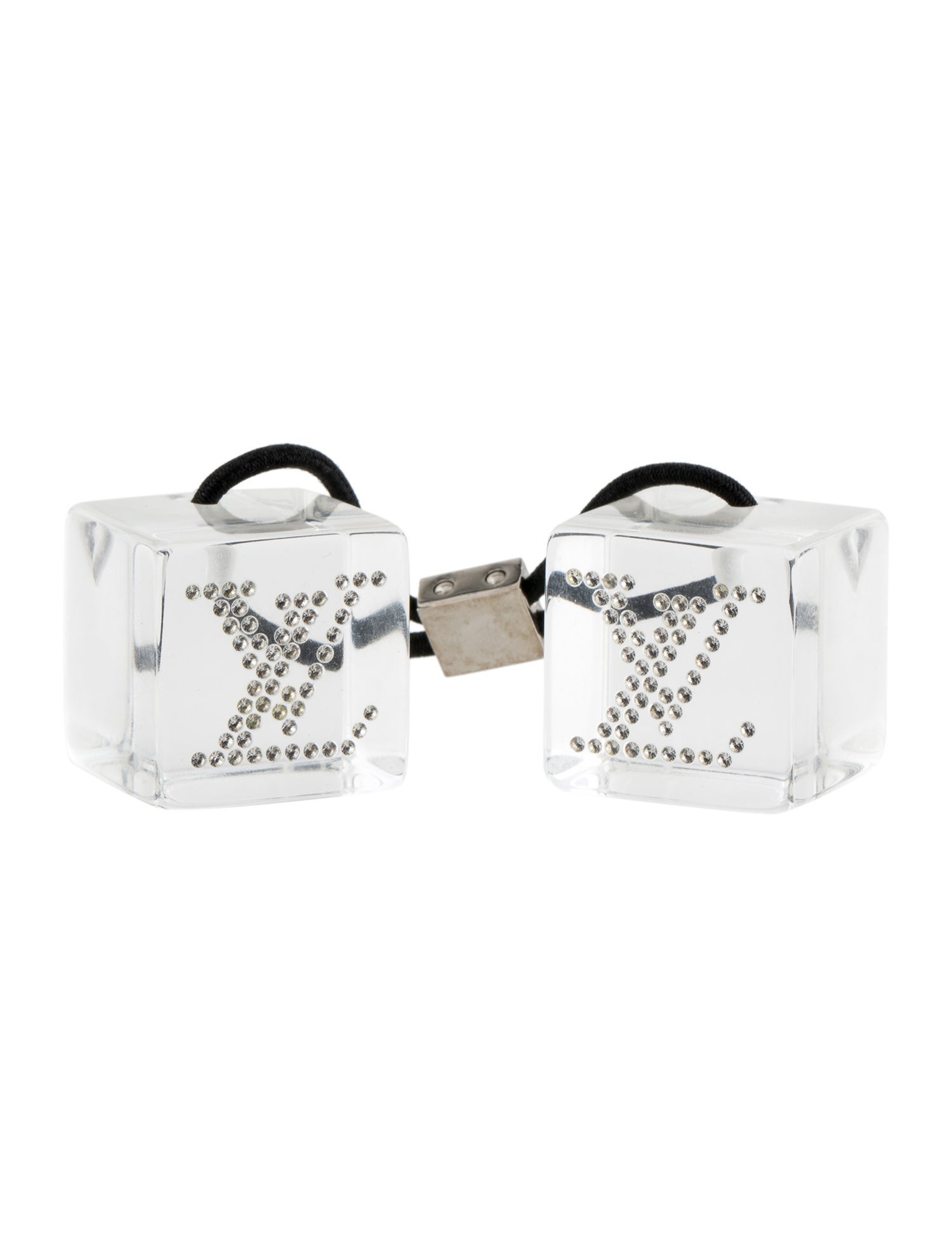 Louis Vuitton Crystal Monogram Hair Cubes