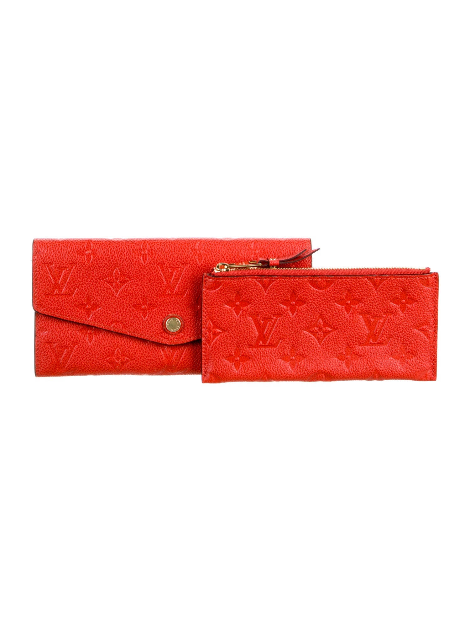 Louis Vuitton LV Monogram Empreinte Leather Curieuse Wallet - Red Wallets,  Accessories - LOU896123 | The RealReal