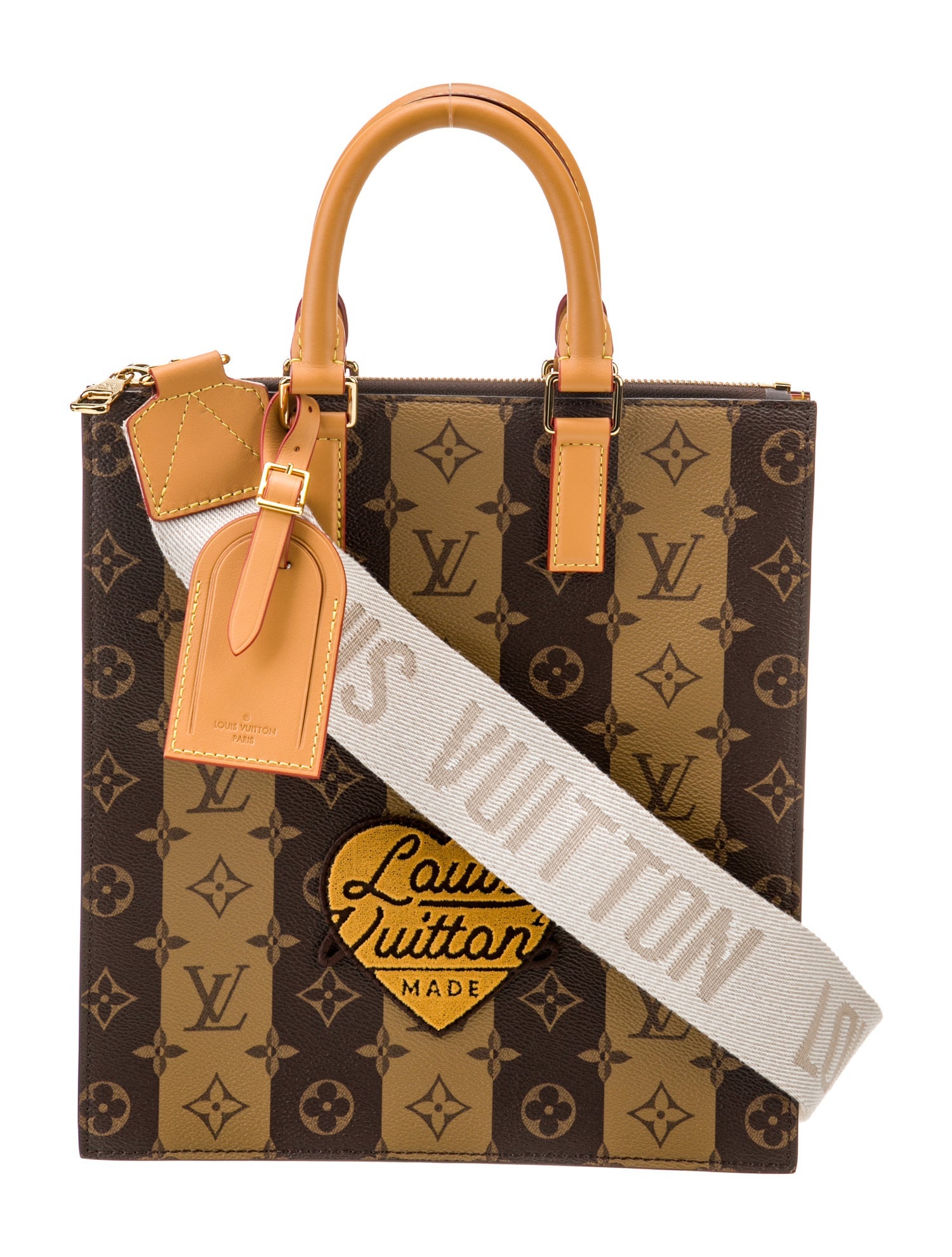 Louis Vuitton Coated Canvas Sac Plat Monogram Reverse