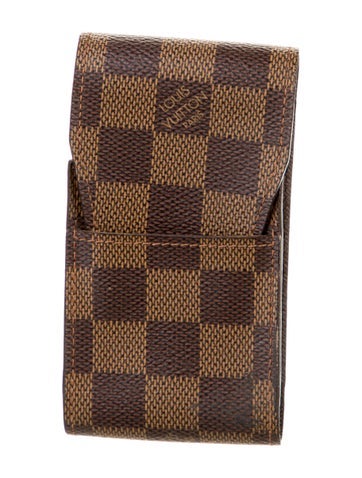 Louis Vuitton Pre Loved Damier Ebene Etui Cigarette Case