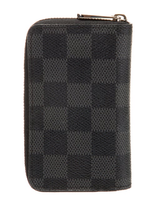 Louis Vuitton 2012 Damier Graphite Pattern Zippy Coin Purse