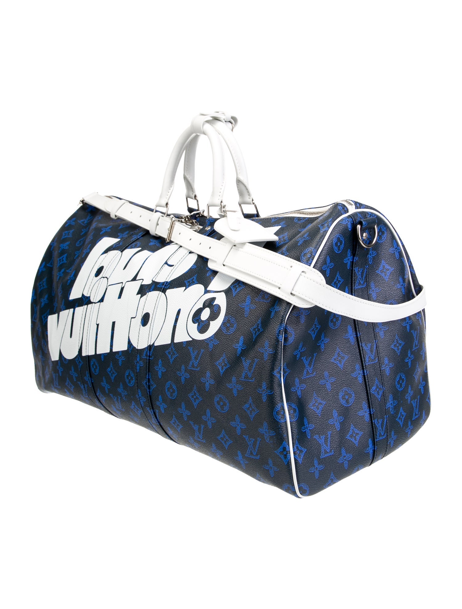 Louis Vuitton Coated Canvas Keepall Bandouliere 55 Monogram Pattern Weekender Bag 2021-2022