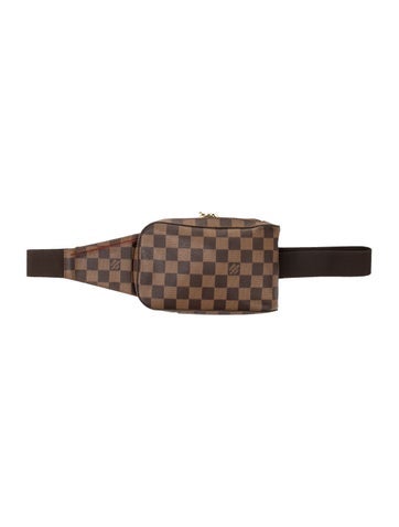 Louis Vuitton Waist Bags Coated Canvas Damier Ebene Pattern Vintage