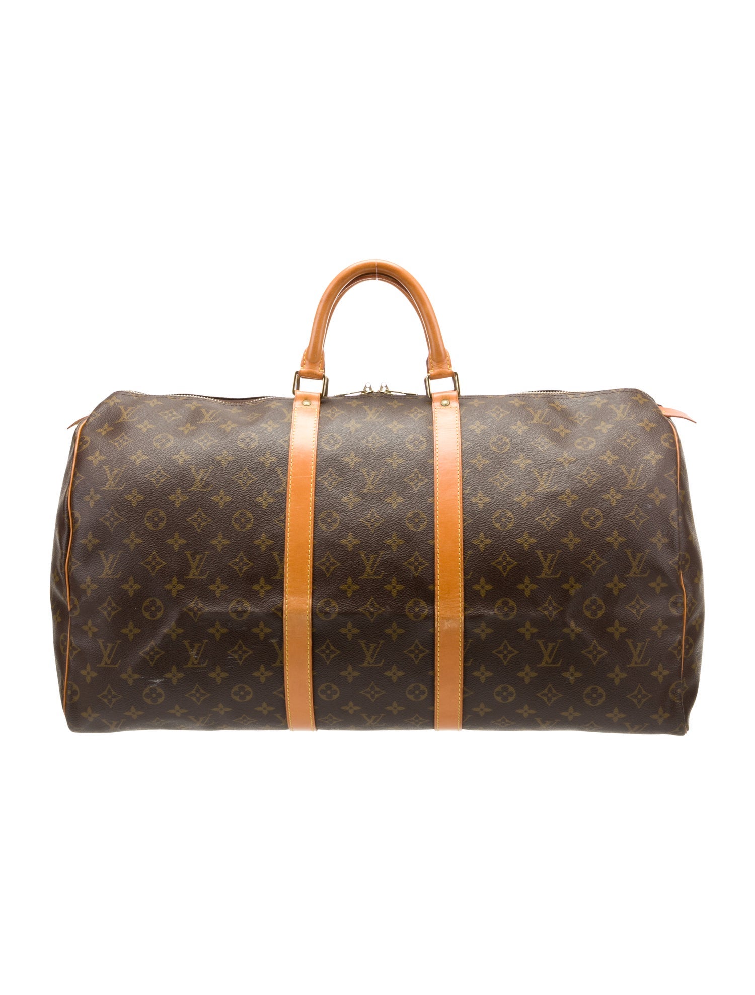 Louis Vuitton Coated Canvas Keepall 50 LV Monogram Vintage