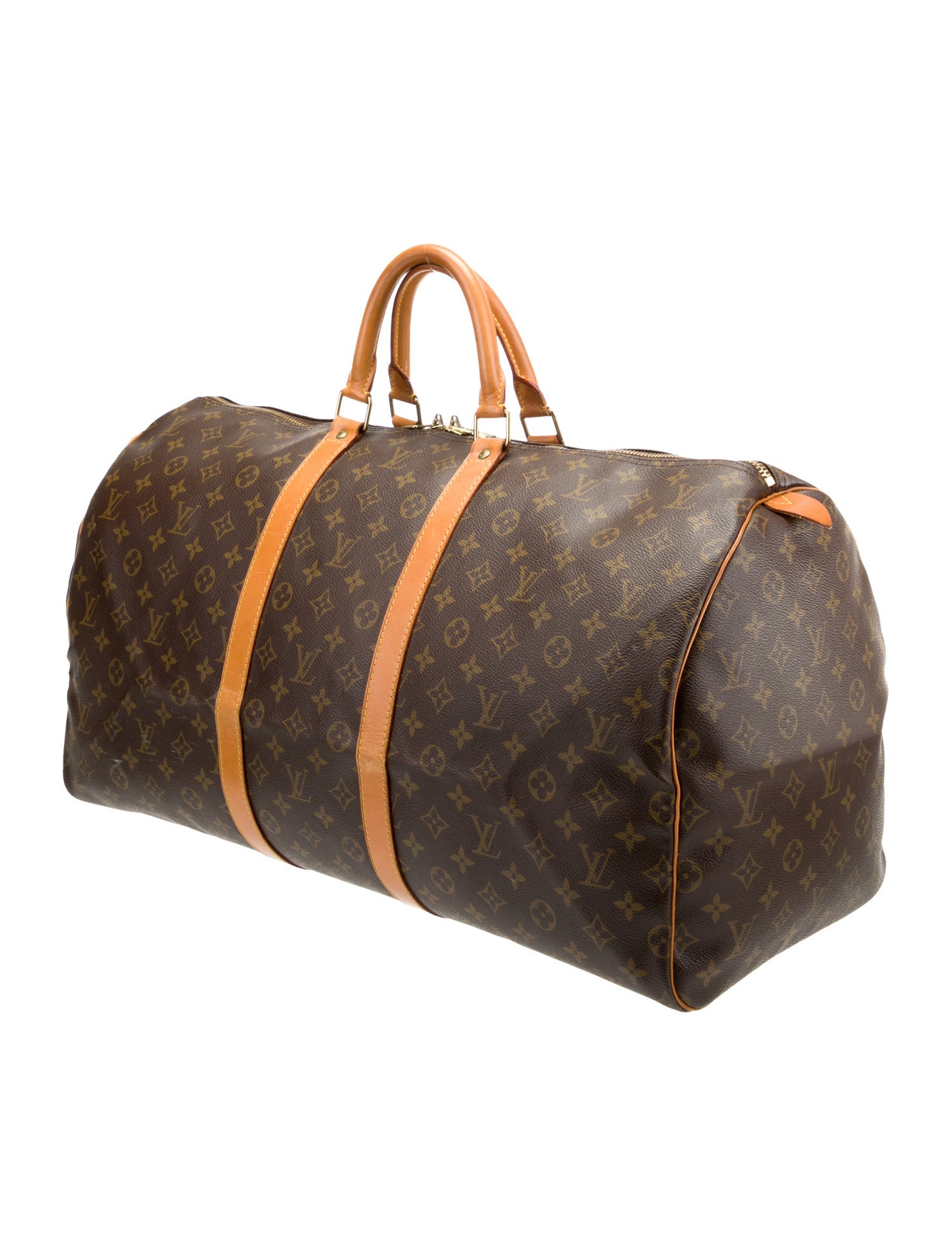 Louis Vuitton Coated Canvas Keepall 50 LV Monogram Vintage