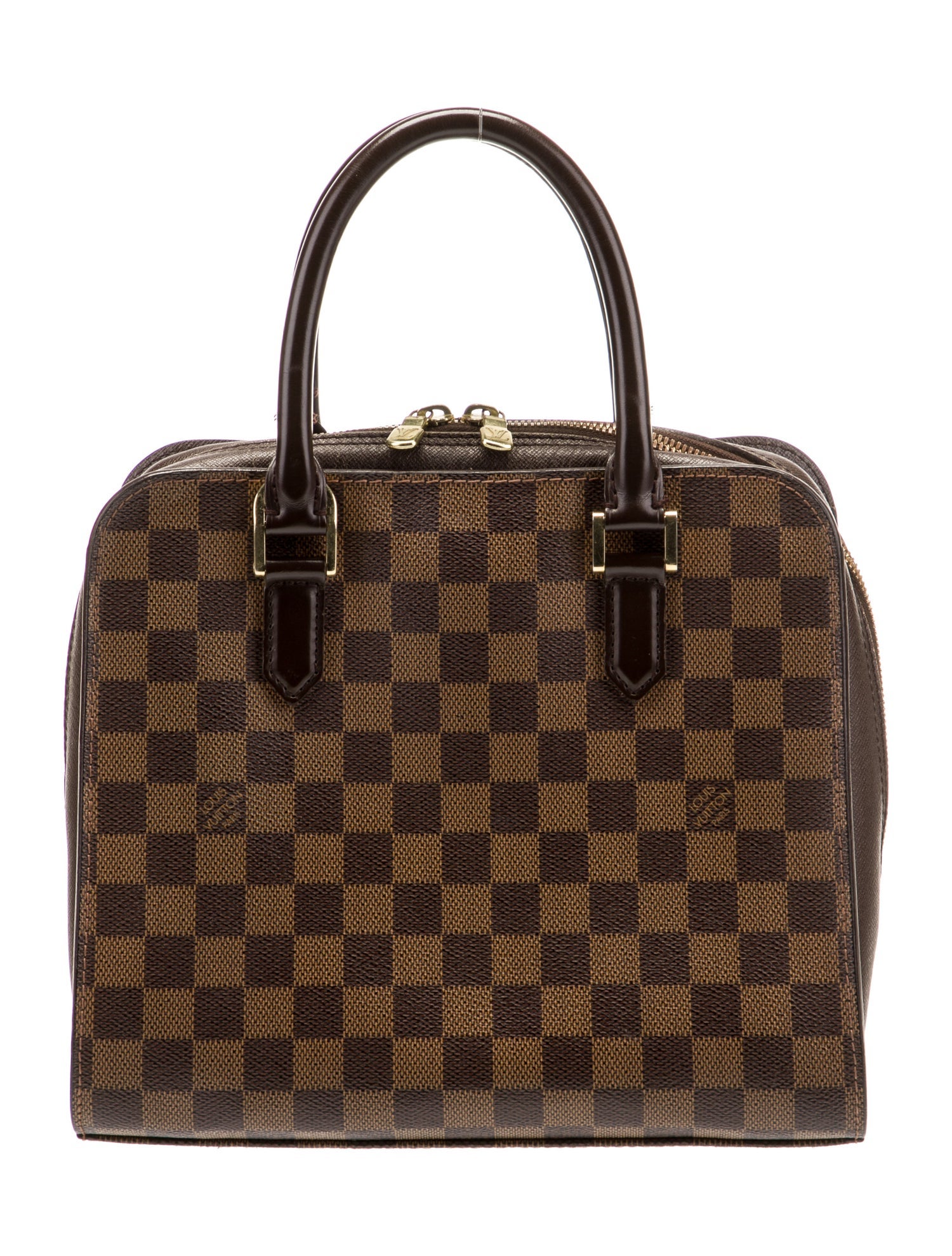 Louis Vuitton Coated Canvas Damier Ebene Pattern Vintage