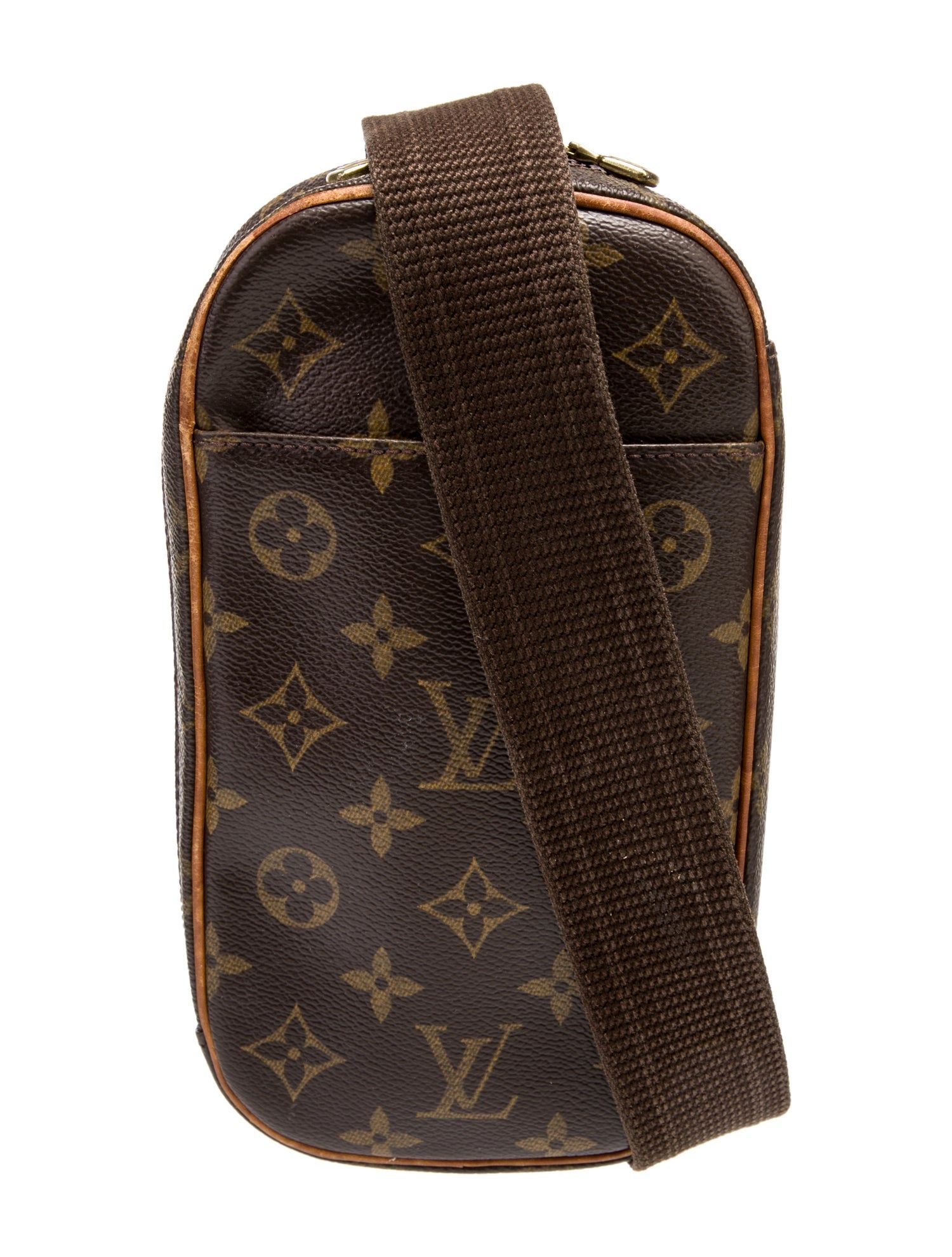 Louis Vuitton Coated Canvas Pochette Gange Monogram Pattern