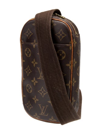 Louis Vuitton Coated Canvas Pochette Gange Monogram Pattern