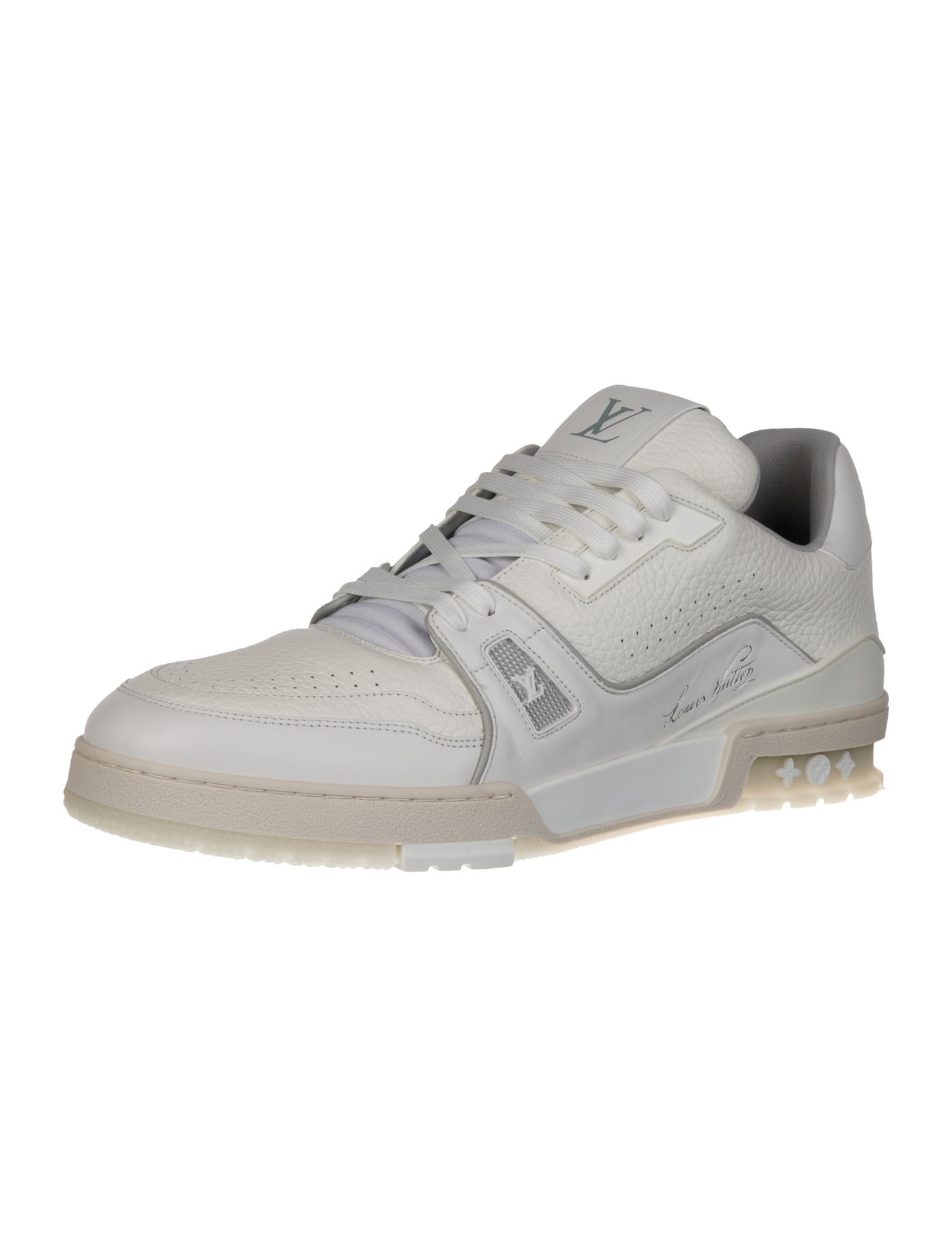 Louis Vuitton ホワイト シルバー スニーカー LOUIS VUITTON Trainer Sneakers 'Silver' 1A9TRD