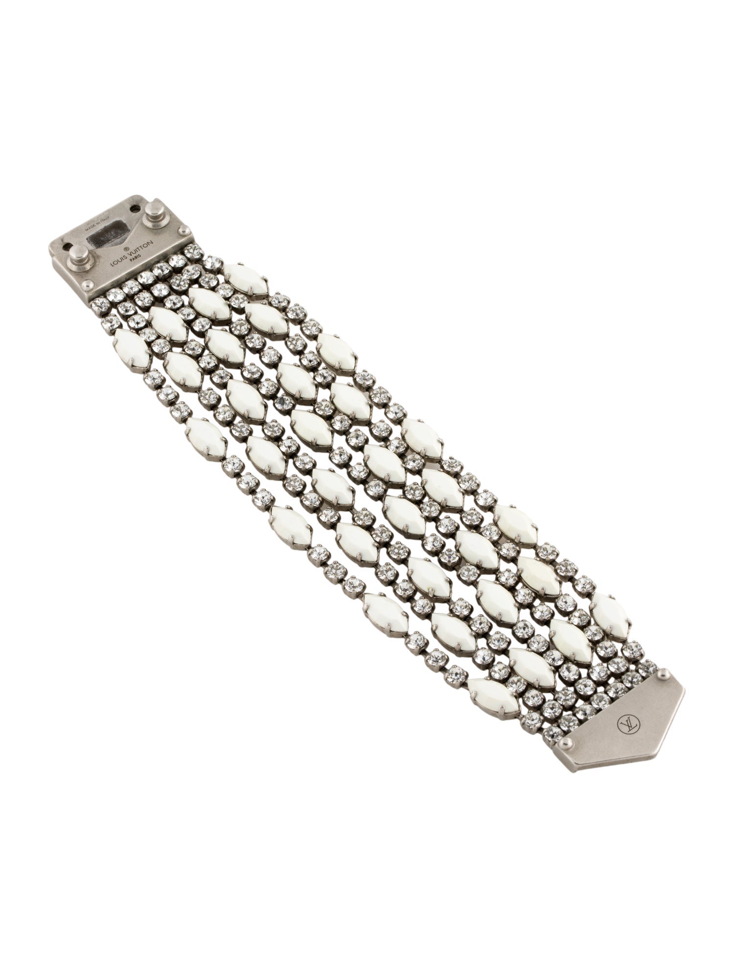 Louis Vuitton Resin & Crystal Multistrand Link Bracelet