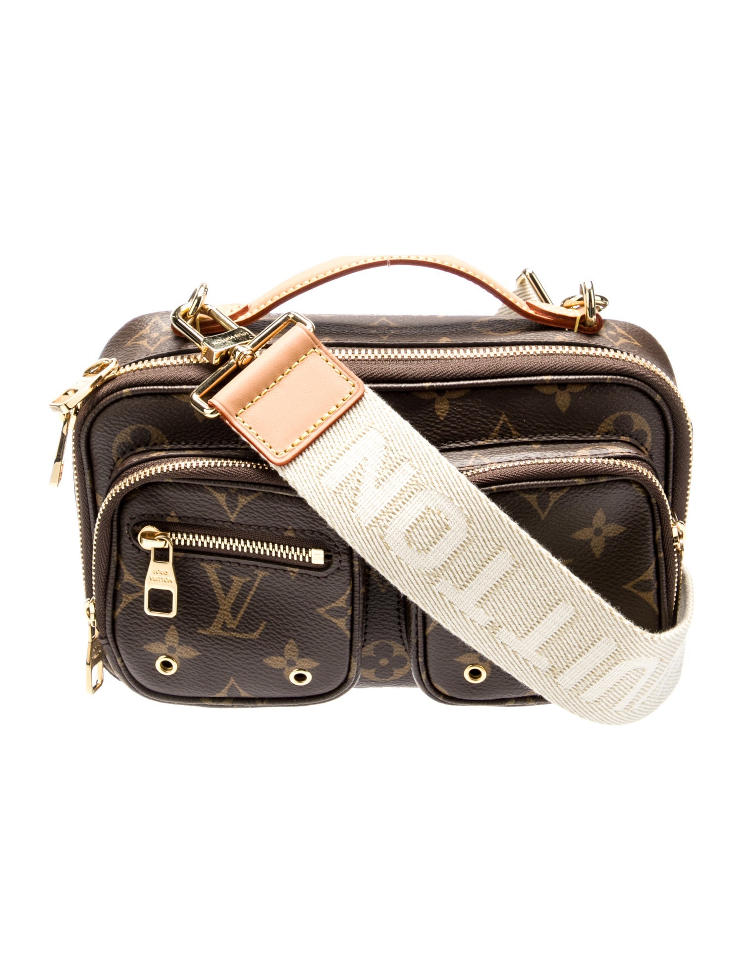 Louis Vuitton Embossed Monogram Utility Crossbody Bag Yellow