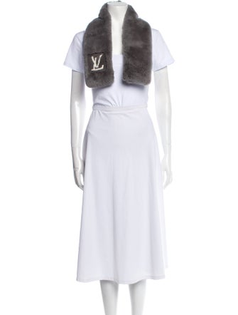 Louis Vuitton Fur LV Monogram Scarf